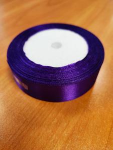 Лента атласная гладкая на катушке 25мм х 25ярд. Фиолетовый,1шт
